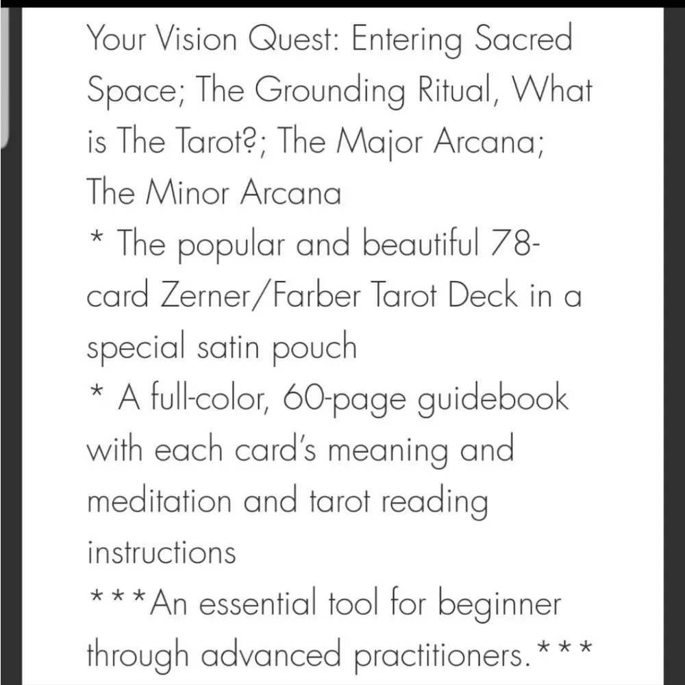 The Tarot Discovery Kit Cards w/Guidebook & DVD Amy Zerner Monte Farber‎